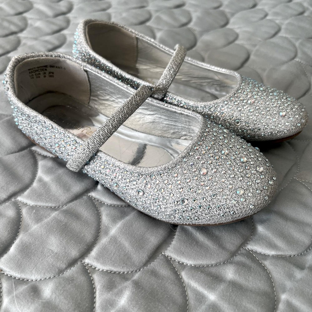 Dream Pairs Mary Jane Sparkly Rhinestone Flat Dress Shoes